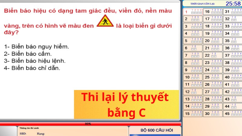 thi trượt thực hành b2 được thi lại mấy lần