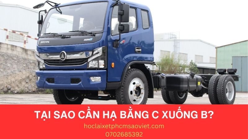 hạ bằng lái xe từ c xuống b2