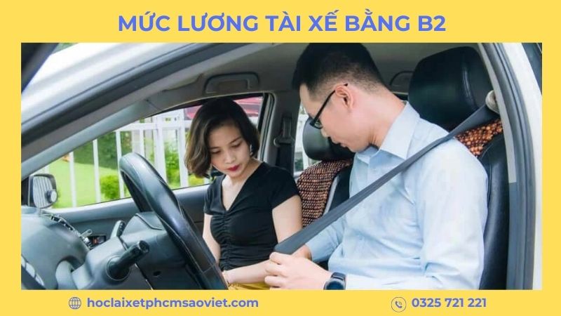 mức lương tài xế bằng b2