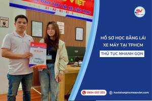 Hồ sơ học bằng lái xe máy tại TP.HCM - Thủ tục nhanh gọn