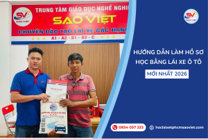 Hướng dẫn làm hồ sơ học bằng lái xe ô tô mới nhất 2026