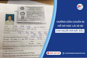 Hướng dẫn chuẩn bị hồ sơ học lái xe B2 cho người mới