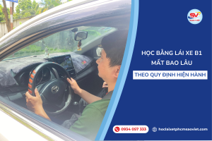 Học bằng lái xe B1 mất bao lâu theo quy định hiện hành?