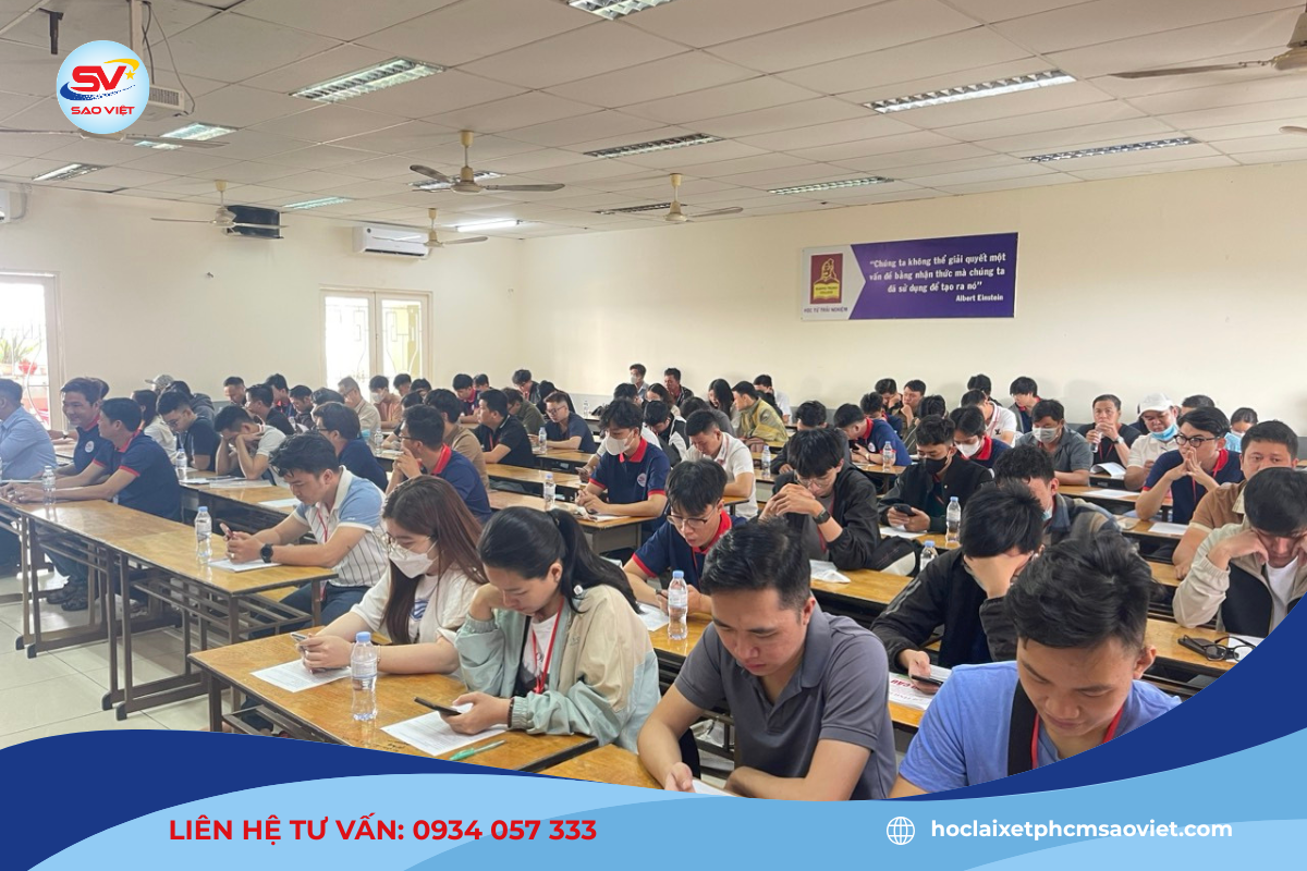 Thời gian học lý thuyết bằng lái xe B2 tại Sao Việt được sắp xếp linh hoạt