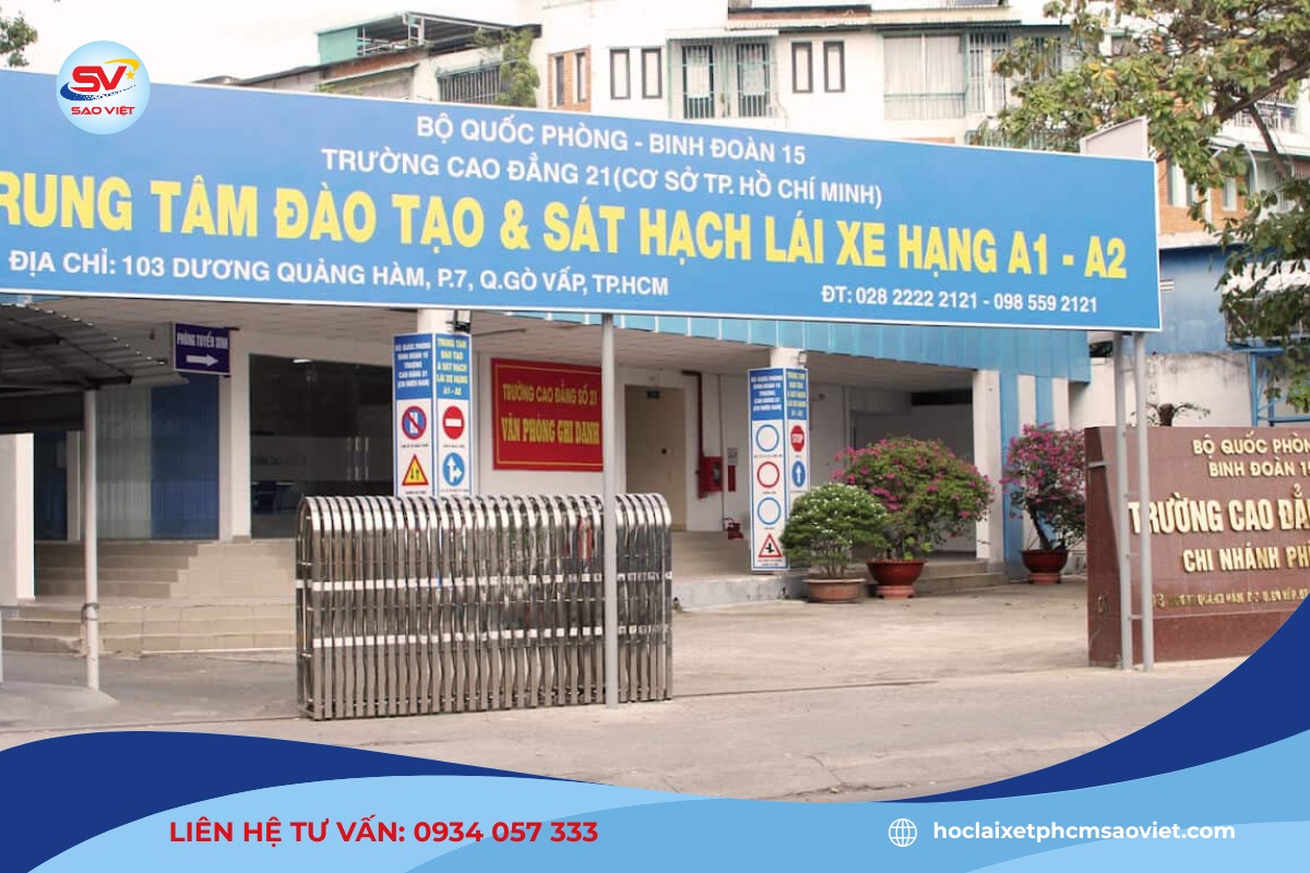 Trung tâm đào tạo & sát hạch lái xe hạng A1, A2 - Cao đẳng nghề số 21