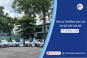 Top 10 trường dạy lái xe Gò Vấp giá rẻ, tỷ lệ đậu cao