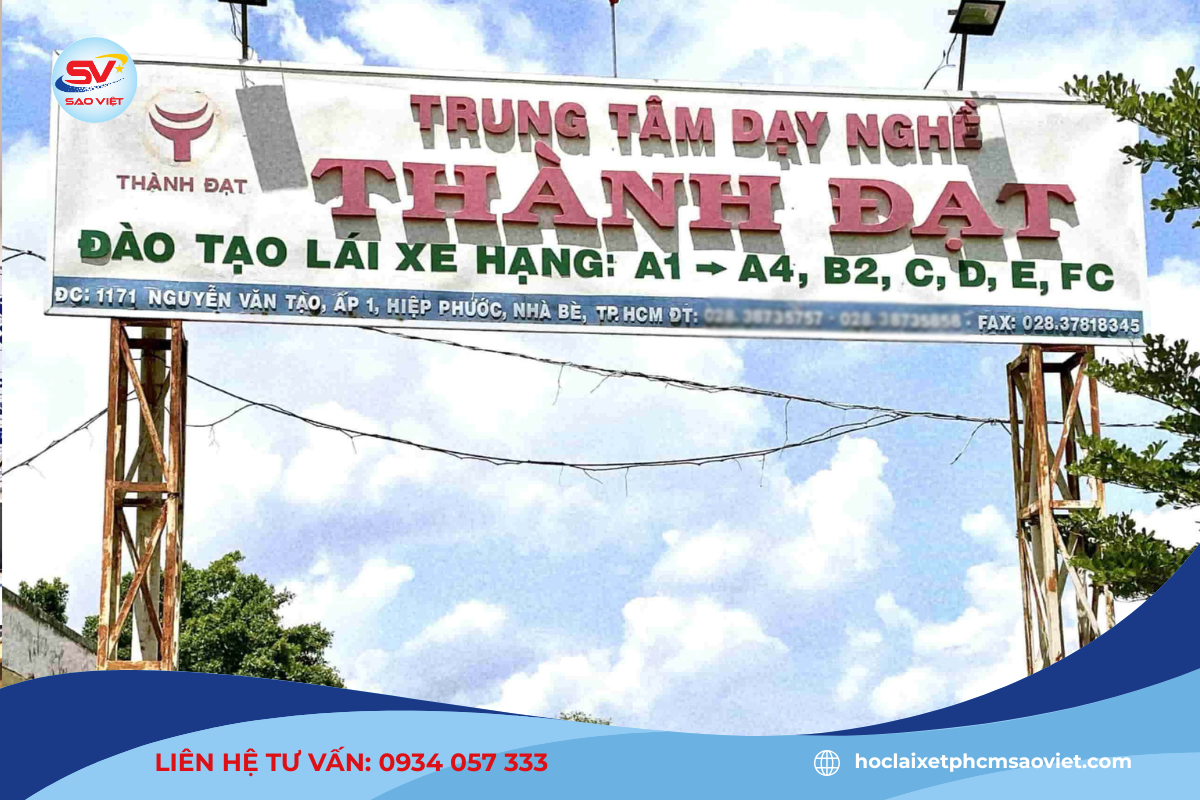 Trung tâm dạy nghề Thành Đạt đào tạo các hạng xe A, B, C, D, E, FC