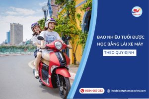 Bao nhiêu tuổi được học bằng lái xe máy theo quy định?