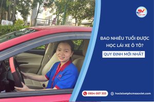 Bao nhiêu tuổi được học lái xe ô tô? Quy định mới nhất 2026
