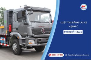 Luật thi bằng lái xe hạng C mới nhất 2026